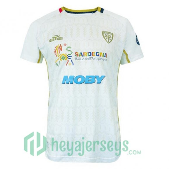 Cagliari Calcio Away Soccer Jerseys White 2024/2025