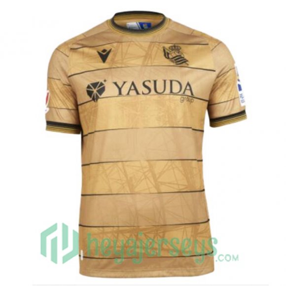 Real Sociedad Away Soccer Jerseys Yellow 2024/2025