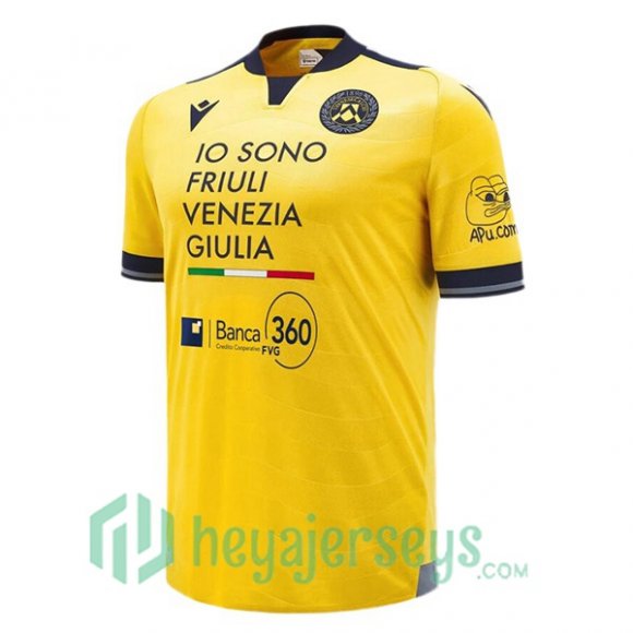 Udinese Calcio Away Soccer Jerseys Yellow 2024/2025