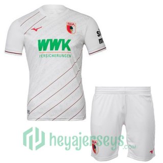 FC Augsburg Kids Home Soccer Jerseys White 2024/2025