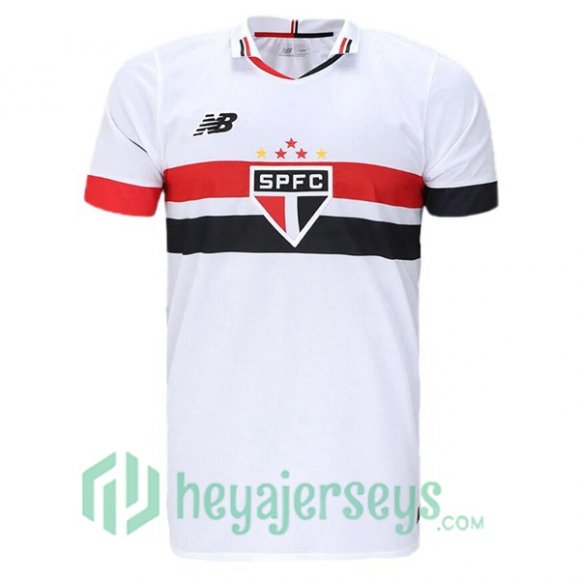 Sao Paulo FC Home Soccer Jerseys White 2024/2025