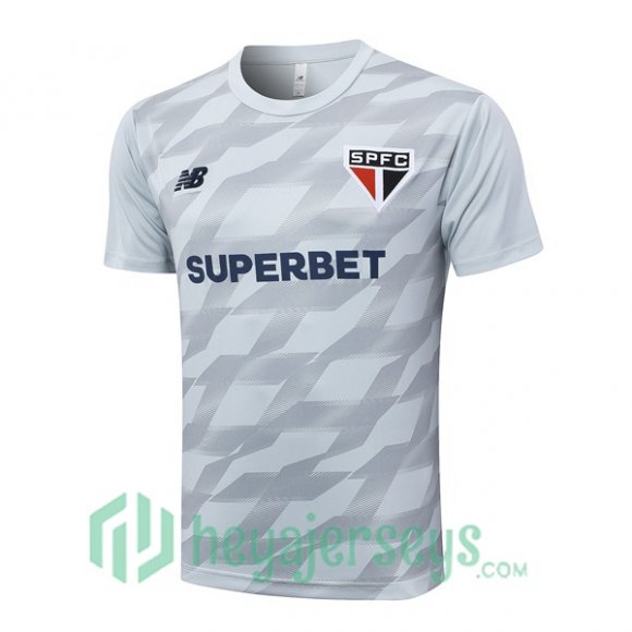 Sao Paulo FC Training T-Shirts Gray 2024/2025