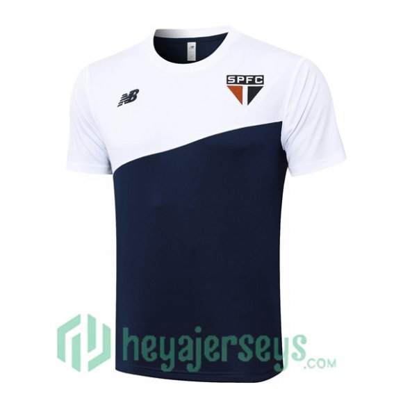 Sao Paulo FC Training T-Shirts White Blue Royal 2024/2025