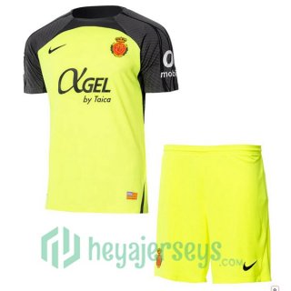 RCD Mallorca Kids Away Soccer Jerseys Yellow 2024/2025