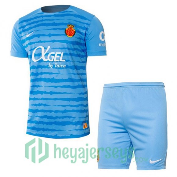 RCD Mallorca Kids Third Soccer Jerseys Blue 2024/2025