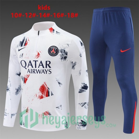 Tracksuit Paris Saint Germain Kids White 2024/2025