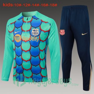 Tracksuit FC Barcelona Kids Green 2024/2025