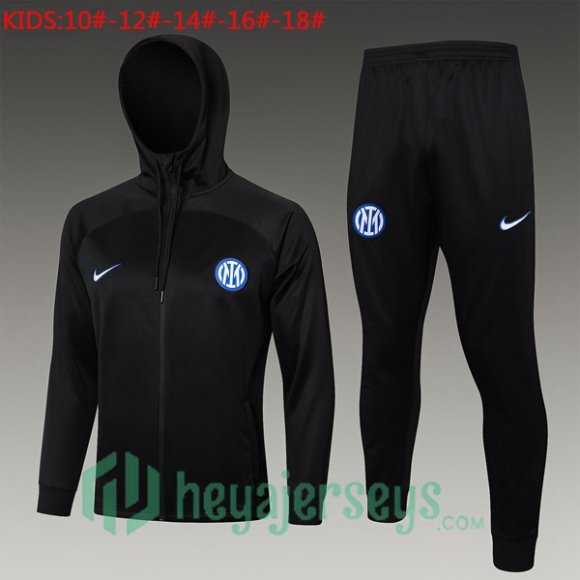 Tracksuit - Hooded Inter Milan Kids Black2024/2025