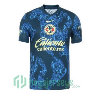 Club America Away Soccer Jerseys Blue 2024/2025