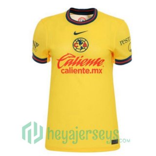 Club America Home Soccer Jerseys Yellow 2024/2025