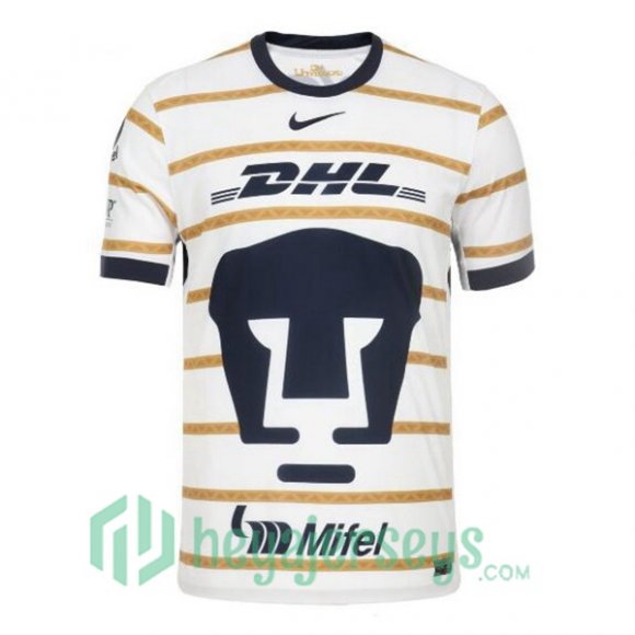 Pumas UNAM Home Soccer Jerseys White 2024/2025