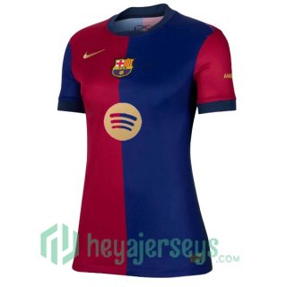 FC Barcelona Women Home Soccer Jerseys Blue Red 2024/2025