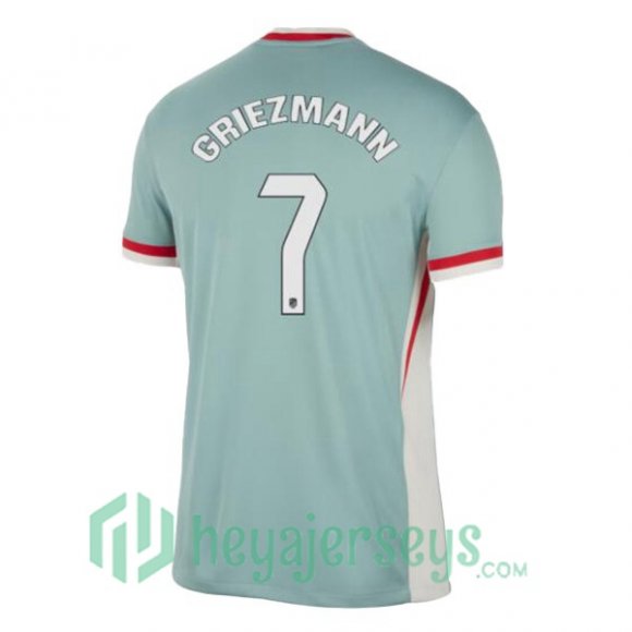 Atletico Madrid (GRIEZMANN 7) Away Soccer Jerseys Green 2024/2025