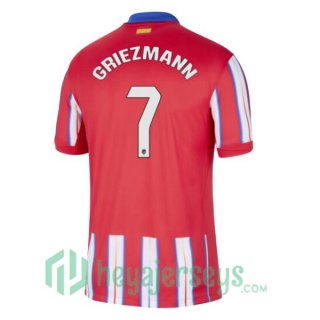 Atletico Madrid (GRIEZMANN 7) Home Soccer Jerseys Red 2024/2025