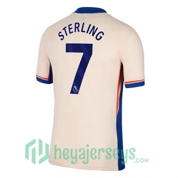 FC Chelsea (Sterling 7) Away Soccer Jerseys Yellow 2024/2025