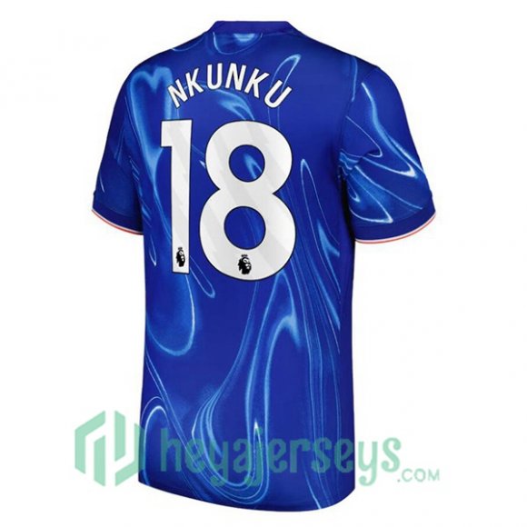 FC Chelsea (Nkunku 18) Home Soccer Jerseys Blue 2024/2025