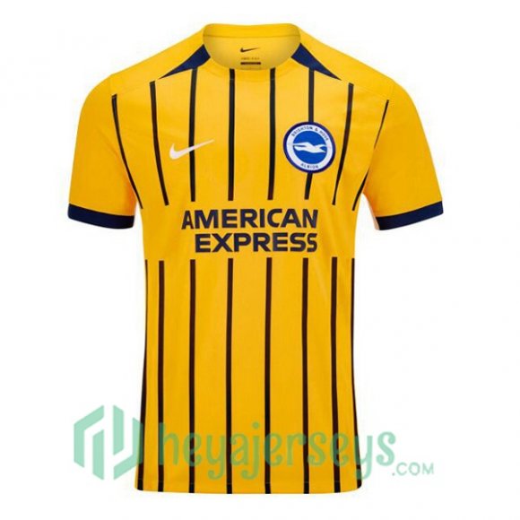 FC Brighton Away Soccer Jerseys Yellow 2024/2025