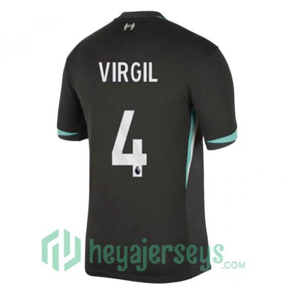 FC Liverpool (VIRGIL 4) Away Soccer Jerseys Black 2024/2025