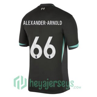 FC Liverpool (ALEXANDER-ARNOLD 66) Away Soccer Jerseys Black 2024/2025