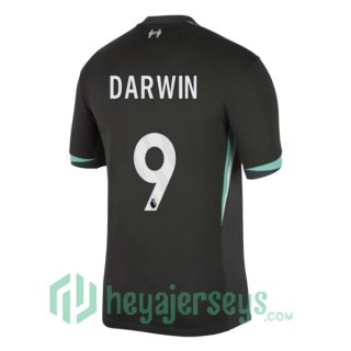 FC Liverpool (DARWIN 9) Away Soccer Jerseys Black 2024/2025