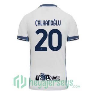 Inter Milan (ÇALHANOĞLU 20) Away Soccer Jerseys White 2024/2025