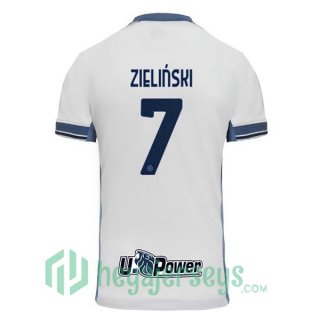 Inter Milan (ZIELIŃSKI 7) Away Soccer Jerseys White 2024/2025