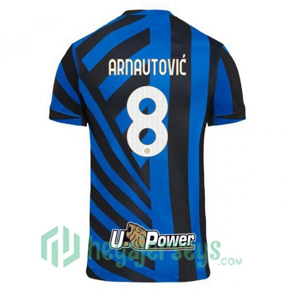 Inter Milan (ARNAUTOVIĆ 8) Home Soccer Jerseys Blue 2024/2025