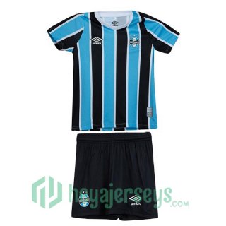 Gremio Kids Home Soccer Jerseys Black Blue 2024/2025