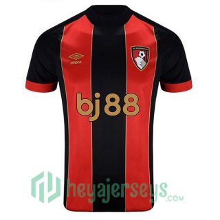 AFC Bournemouth Home Soccer Jerseys Black Red 2024/2025