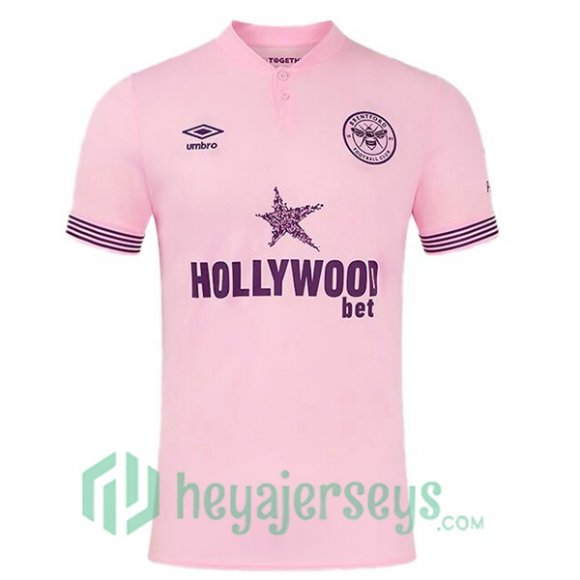 Brentford FC Away Soccer Jerseys Rose 2024/2025