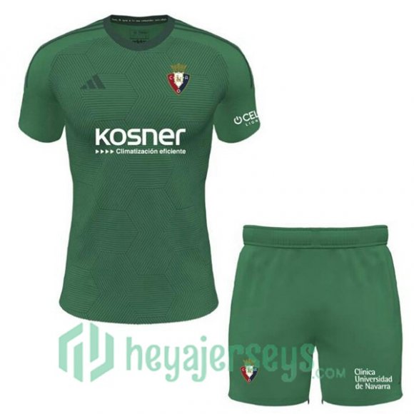 CA Osasuna Kids Soccer Jerseys Third Green 2023/2024