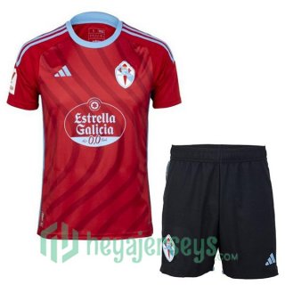 Celta Vigo Kids Soccer Jerseys Away Red 2023/2024
