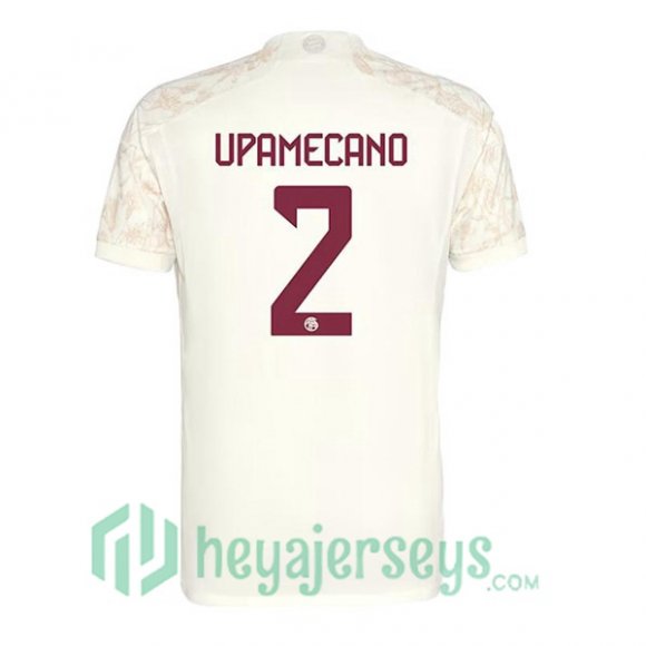 Bayern Munich (Upamecano 2) Soccer Jerseys Third Yellow 2023/2024