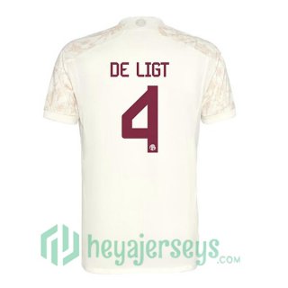 Bayern Munich (de Ligt 4) Soccer Jerseys Third Yellow 2023/2024