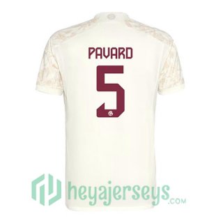 Bayern Munich (Pavard 5) Soccer Jerseys Third Yellow 2023/2024