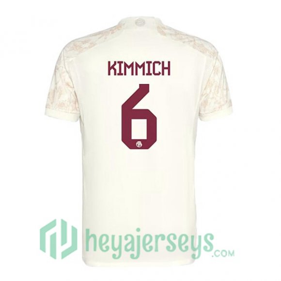 Bayern Munich (Kimmich 6) Soccer Jerseys Third Yellow 2023/2024