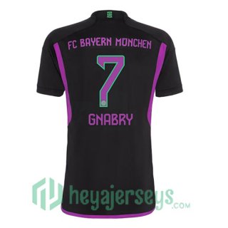 Bayern Munich (Gnabry 7) Soccer Jerseys Away Black 2023/2024