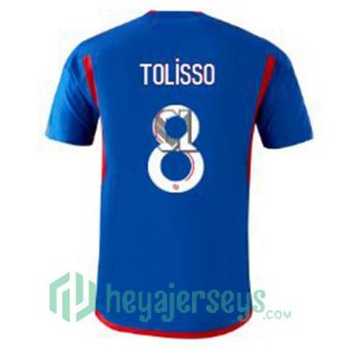 Olympique Lyonnais (TOLISSO 8) Soccer Jerseys Away Blue 2023/2024