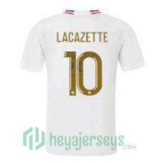 Olympique Lyonnais (LACAZETTE 10) Soccer Jerseys Home White 2023/2024