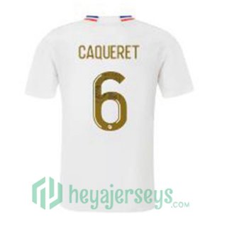 Olympique Lyonnais (CAQUERET 6) Soccer Jerseys Home White 2023/2024