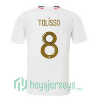 Olympique Lyonnais (TOLISSO 8) Soccer Jerseys Home White 2023/2024