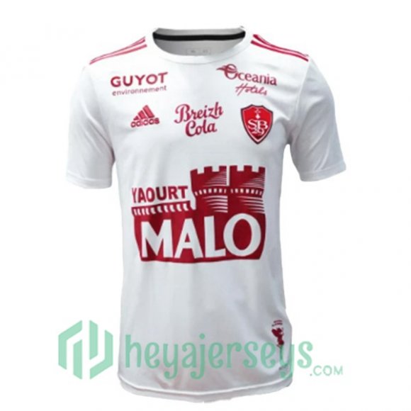 Stade Brestois Soccer Jerseys Away White 2023/2024