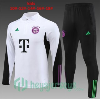 Training Jacket Bayern Munich Kids White 2023/2024