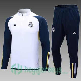 Training Jacket Real Madrid Kids White 2023/2024