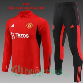 Training Jacket Manchester United Kids Red 2023/2024