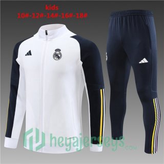 Training Jacket Real Madrid Kids White 2023/2024