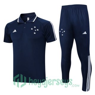 Cruzeiro EC Soccer Polo + Pants Blue Royal 2023/2024
