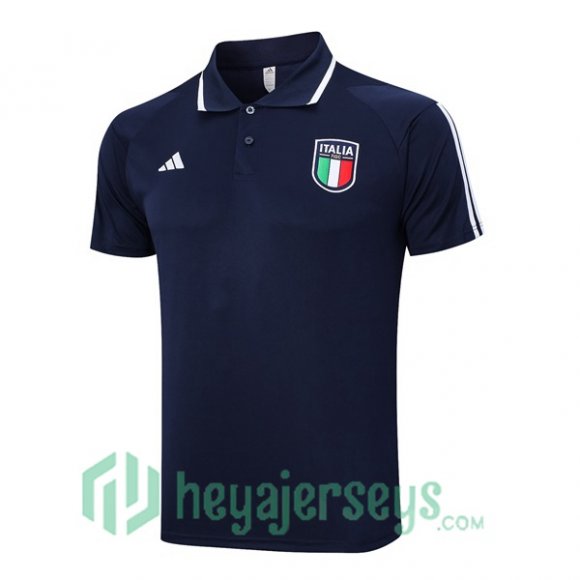 Italy Soccer Polo Blue Royal 2023/2024