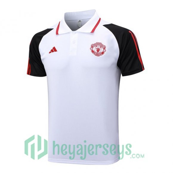 Manchester United Soccer Polo White 2023/2024