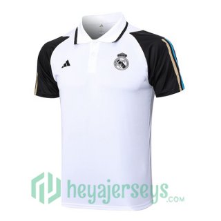 Real Madrid Soccer Polo White 2023/2024